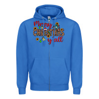 True Royal merry christmas y'all Zipper Hoodie - JahusDesignShop
