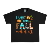 Black i think i love fall most of all Urban Heavy Tee - BundleAndBundleShop