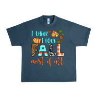 Midnight Navy i think i love fall most of all Urban Heavy Tee - BundleAndBundleShop