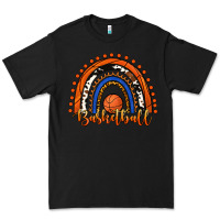 Black Basketball Rainbow Premium Tee - RanaPortraitStore