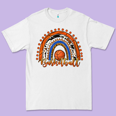 Basketball Rainbow Premium Tee Designed By Ranaportraitstore