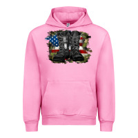 Fuchsia Pink american flag with army boots Urban Hoodie - RanaPortraitStore