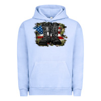 Pigment Grape Ice american flag with army boots Urban Hoodie - RanaPortraitStore