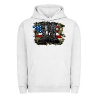 Pigment Lunar Rock american flag with army boots Urban Hoodie - RanaPortraitStore