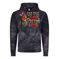 Cloud Black Little Miss Cotton Tail Vintage Hoodie - CowhideDigitalArt