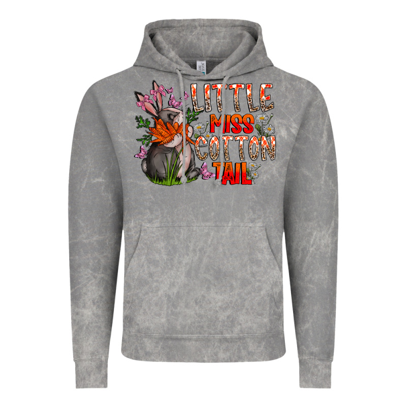 Little Miss Cotton Tail Vintage Hoodie by CowhideDigitalArt | Teevron