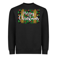 Black merry christmas Heavyweight Sweatshirt - JahusDesignShop