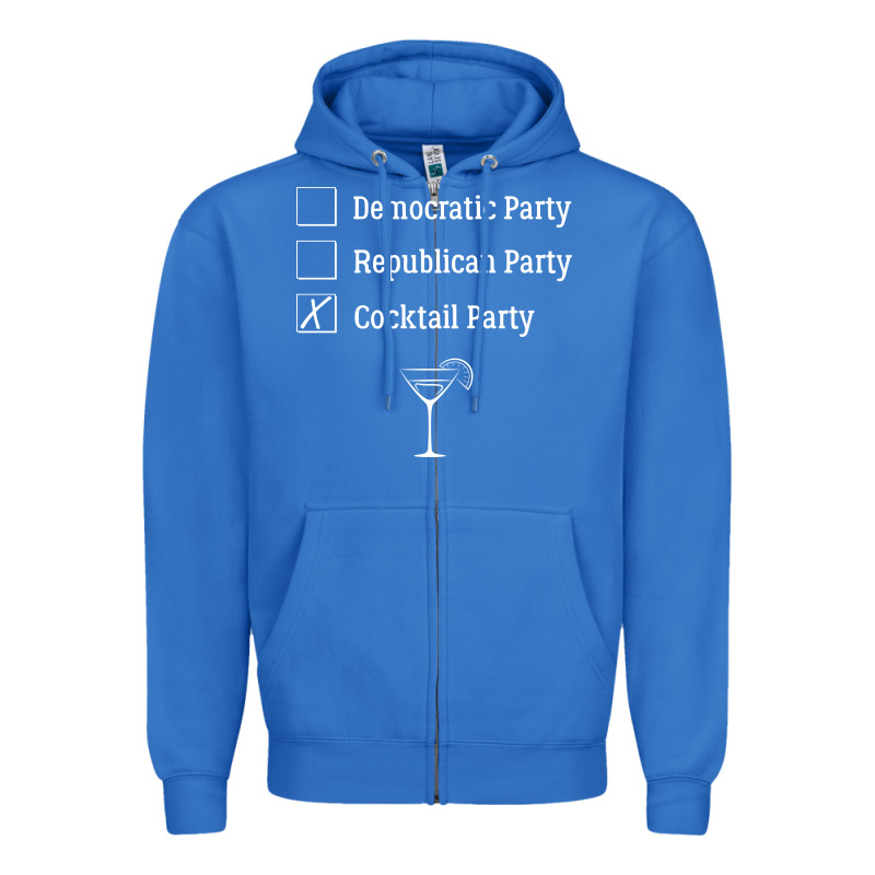 Democratic Republican Cocktail Party Funny Zipper Hoodie by artisFamous | Teevron