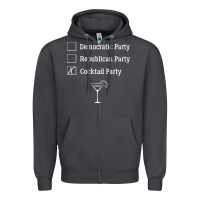 Smoke democratic republican cocktail party funny Zipper Hoodie - artisFamous