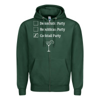 Sports Green democratic republican cocktail party funny Zipper Hoodie - artisFamous
