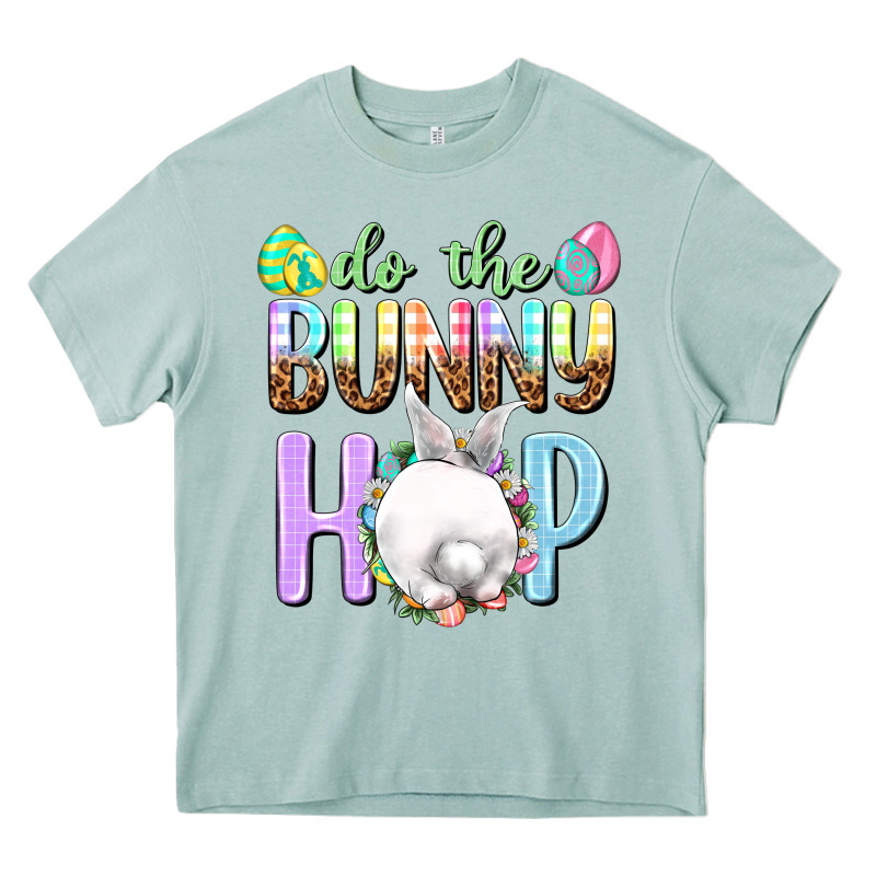 Do The Bunny Hop Easter Day Heavy Core Tee by HowdyJamesFarm | Teevron