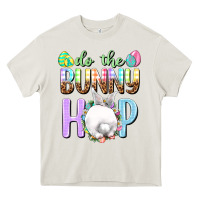 Cream Do the bunny hop Easter Day Heavy Core Tee - HowdyJamesFarm