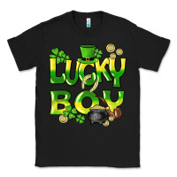 Black Lucky Boy St. Patrick's Day Classic Tee - HowdyJamesFarm