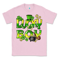 Bubblegum Pink Lucky Boy St. Patrick's Day Classic Tee - HowdyJamesFarm