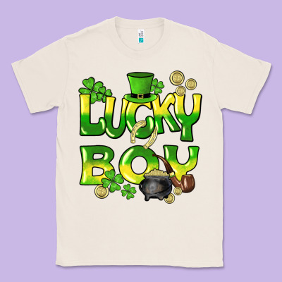 Lucky Boy St. Patrick's Day Classic Tee Designed By Howdyjamesfarm
