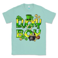 Seafoam Lucky Boy St. Patrick's Day Classic Tee - HowdyJamesFarm