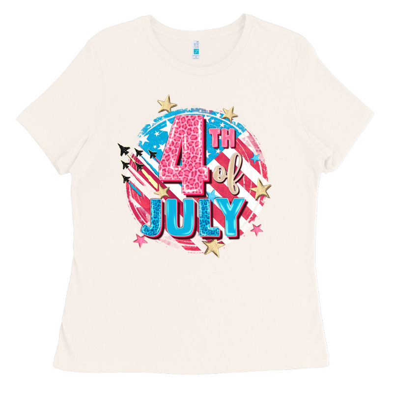 4th Of July Ladies Tee by FaDigitalArtStudio | Teevron
