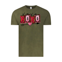 Vintage Olive Xoxo Love Vintage Tee - FaDigitalArtStudio