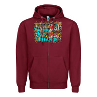 Burgundy just a girl who loves christmas Zipper Hoodie - JahusDesignShop