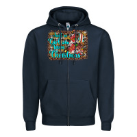 Navy just a girl who loves christmas Zipper Hoodie - JahusDesignShop