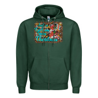 Sports Green just a girl who loves christmas Zipper Hoodie - JahusDesignShop