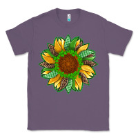 Lavender st patricks sunflower with leopard  shamrock and glitter Classic Tee - Artiststas