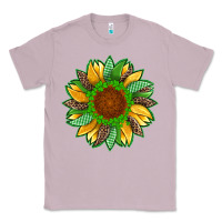 Lilac st patricks sunflower with leopard  shamrock and glitter Classic Tee - Artiststas