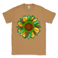 Toasted Coconut st patricks sunflower with leopard  shamrock and glitter Classic Tee - Artiststas