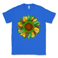 True Royal st patricks sunflower with leopard  shamrock and glitter Classic Tee - Artiststas