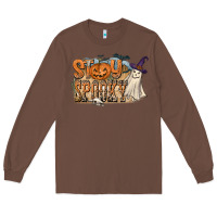 Chestnut Stay Spooky Long Sleeve Tee - CowhideDigitalArt