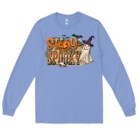 Colony Blue Stay Spooky Long Sleeve Tee - CowhideDigitalArt