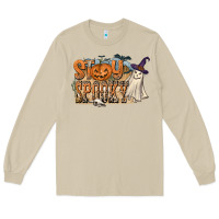 Mushroom Stay Spooky Long Sleeve Tee - CowhideDigitalArt