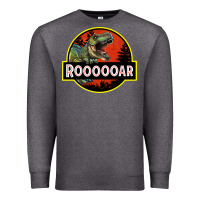 Charcoal Heather t rex roaring Premium Sweatshirt - RanaPortraitStore