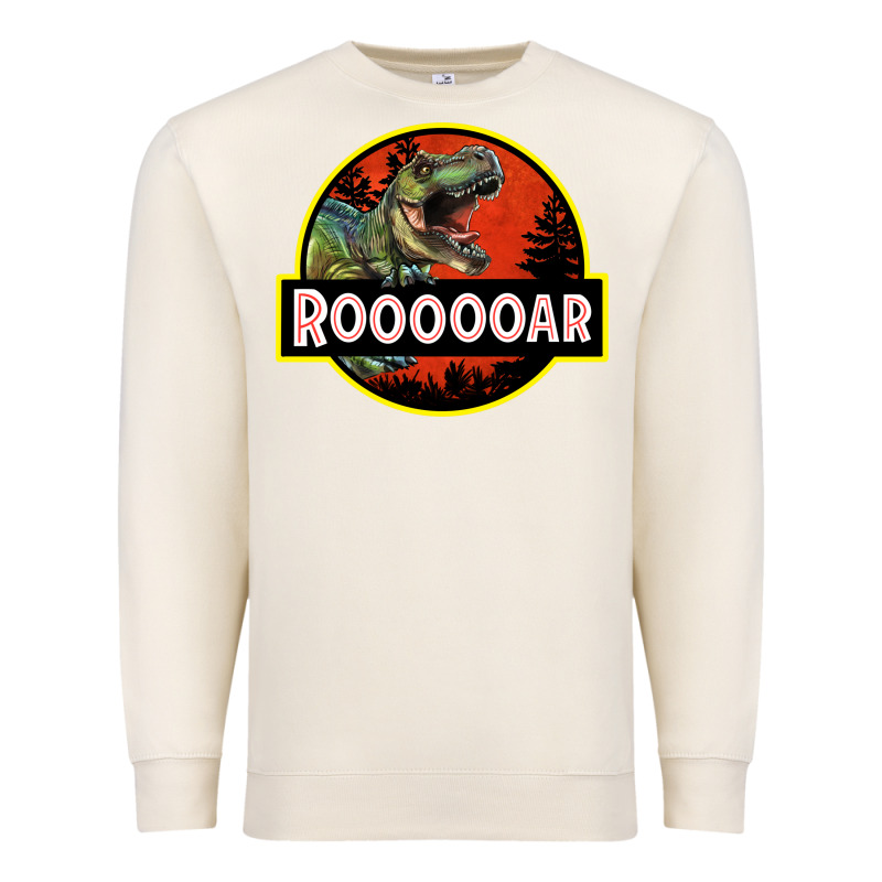 T Rex Roaring Premium Sweatshirt by RanaPortraitStore | Teevron