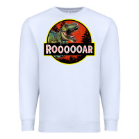 White t rex roaring Premium Sweatshirt - RanaPortraitStore