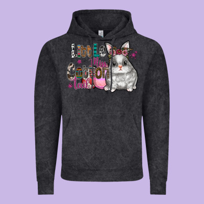 Little Miss Cotton Tail Vintage Hoodie Designed By Cowhidedigitalart