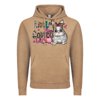 Vintage Coffee Little Miss Cotton Tail Vintage Hoodie - CowhideDigitalArt