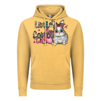 Vintage Mustard Little Miss Cotton Tail Vintage Hoodie - CowhideDigitalArt