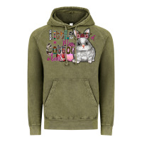 Vintage Olive Little Miss Cotton Tail Vintage Hoodie - CowhideDigitalArt