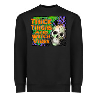 Black thick thighs and witch vibes Heavyweight Sweatshirt - JahusDesignShop