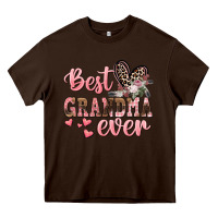 Chocolate Brown Best Grandma ever Mother's Day Heavy Core Tee - CowGirlArtShop