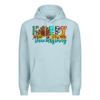 Blue Mist Happy Thanksgiving Premium Hoodie - Artiststas