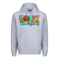 Heather Grey Happy Thanksgiving Premium Hoodie - Artiststas