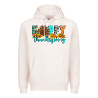Pale Pink Happy Thanksgiving Premium Hoodie - Artiststas