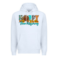 White Happy Thanksgiving Premium Hoodie - Artiststas