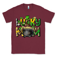 Burgundy lucky mom St. Patrick's Classic Tee - HowdyJamesFarm
