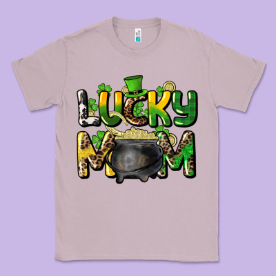Lucky Mom St. Patrick's Classic Tee Designed By Howdyjamesfarm