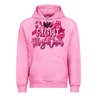 Fuchsia Pink we fight together breast cancer Urban Hoodie - RanaPortraitStore