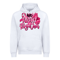 White we fight together breast cancer Urban Hoodie - RanaPortraitStore