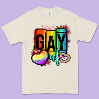 Gay Af Premium Tee Designed By Oliviacreatesart